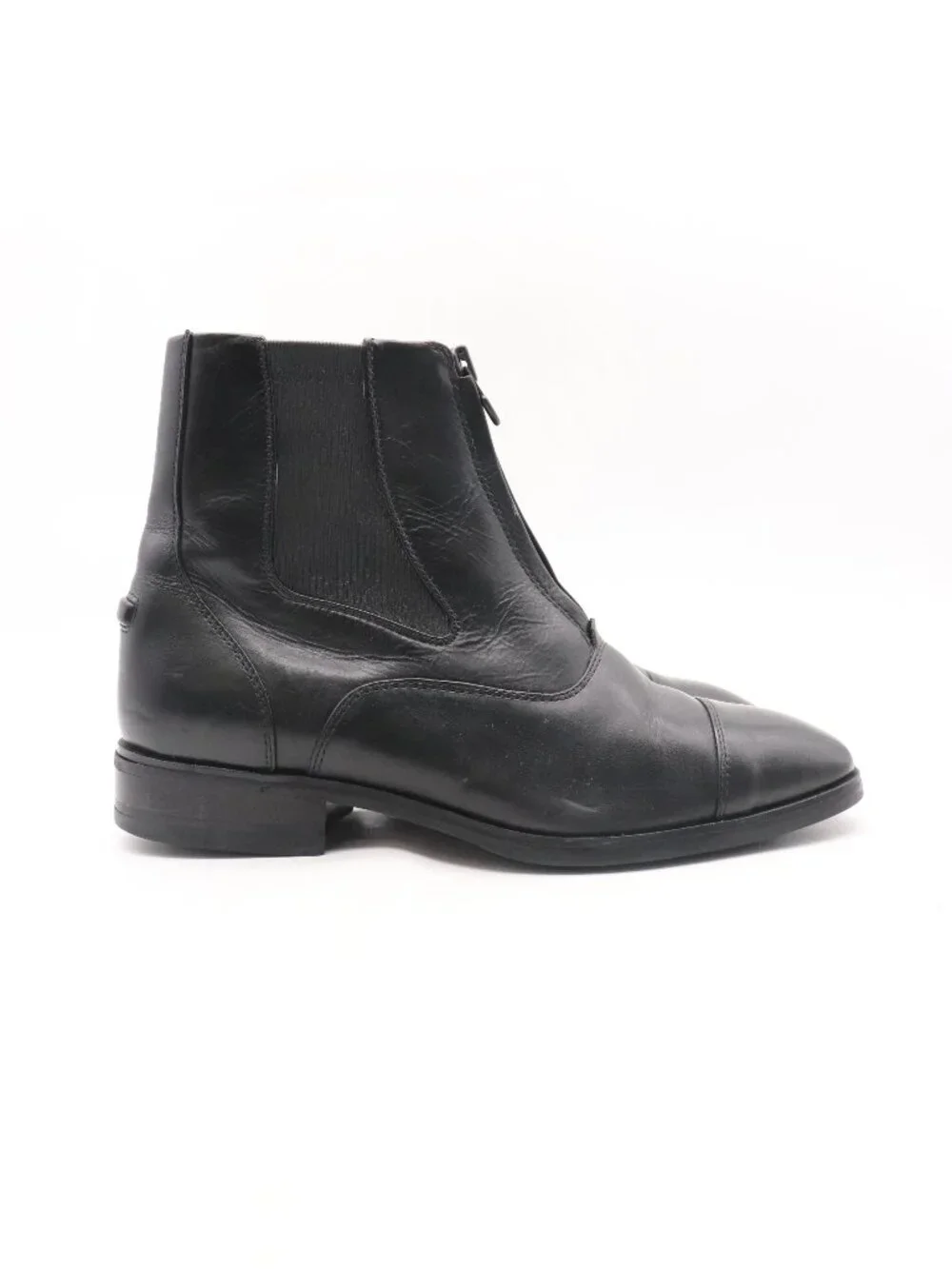 Ariat Heritage Paddock Zip Boots Women Size 8.5 Black Leather Horse Riding